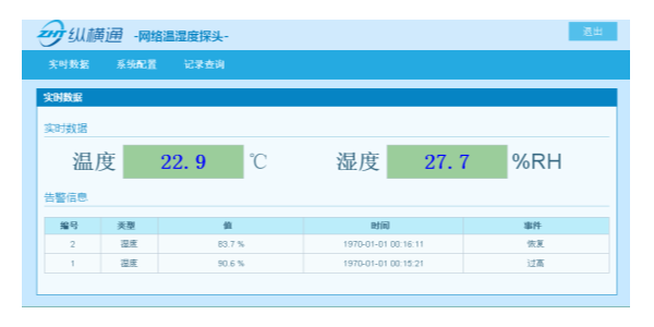 溫濕度實時監(jiān)測系統(tǒng)